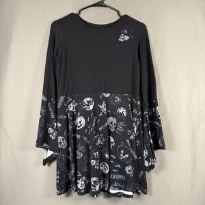 Kreepsville 666 Spookshow Pumpkins Cats Halloween Babydoll Top Vince Ray Large